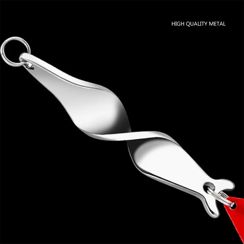 Спиральная приманка с блестками цинковый сплав пресноводный кальмар ощущение