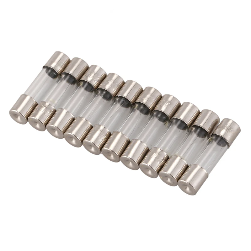 10Pcs 250V 0.2A 200mA Quick Fast Blow Glass Fuses Tubes 5mm x 20mm Promotion