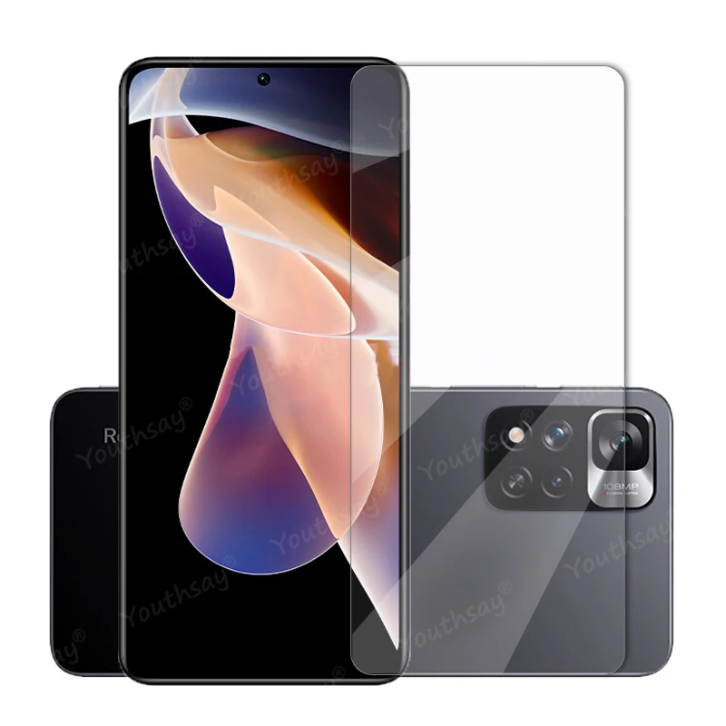 Cristal templado para Xiaomi Poco M4 Pro, pel&iacute;cula protectora de pantalla para Poco F3 GT X3 NFC Pro M3 X2 F2 Pro, Poco M4 Pro-2