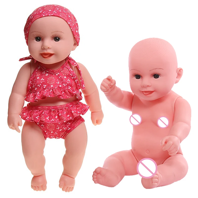Полностью силиконовые куклы Новорожденные 35 см мягкие не водонепроницаемые