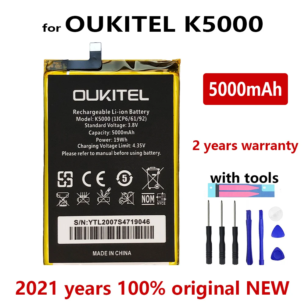 100% оригинальный сменный аккумулятор K5000 5000 мАч для Oukitel высококачественные