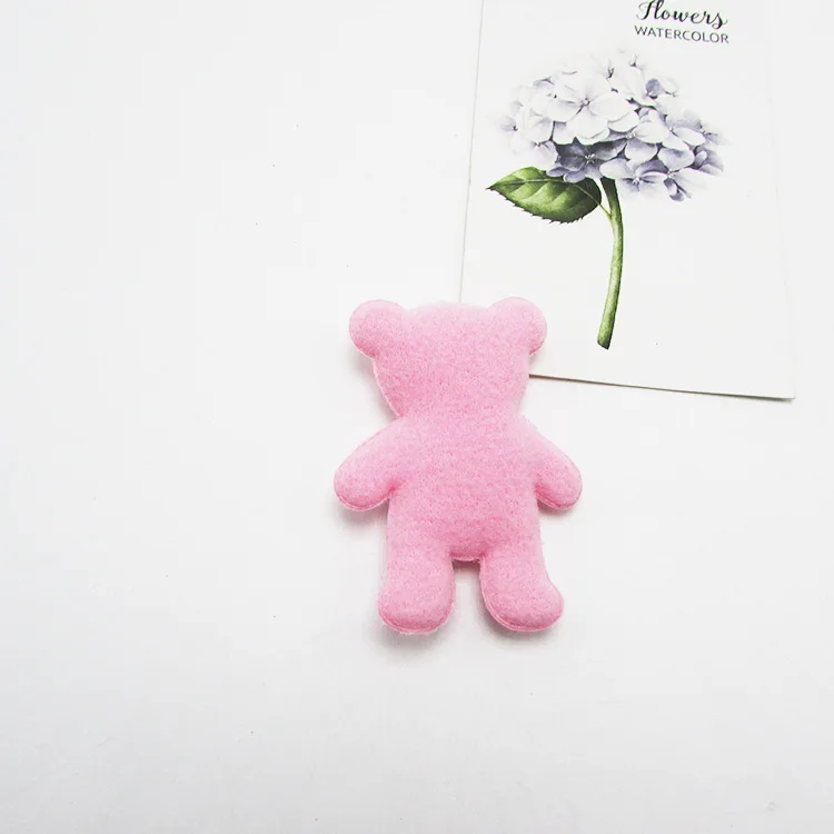 Pink bear 10-50 шт в наборе, милые плюшевые мишки аппликация наборы сделай сам DIY для девочек Basteln Головные уборы шпилька аксессуары Artesanato Материал - Цвет: Pink bear