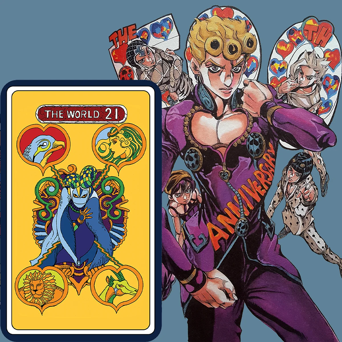

22 Big Arcana + 9 Glory of God Creative Handicraft Kujo Jotaro Kakyoin Noriaki JoJo's Bizarre Adventure