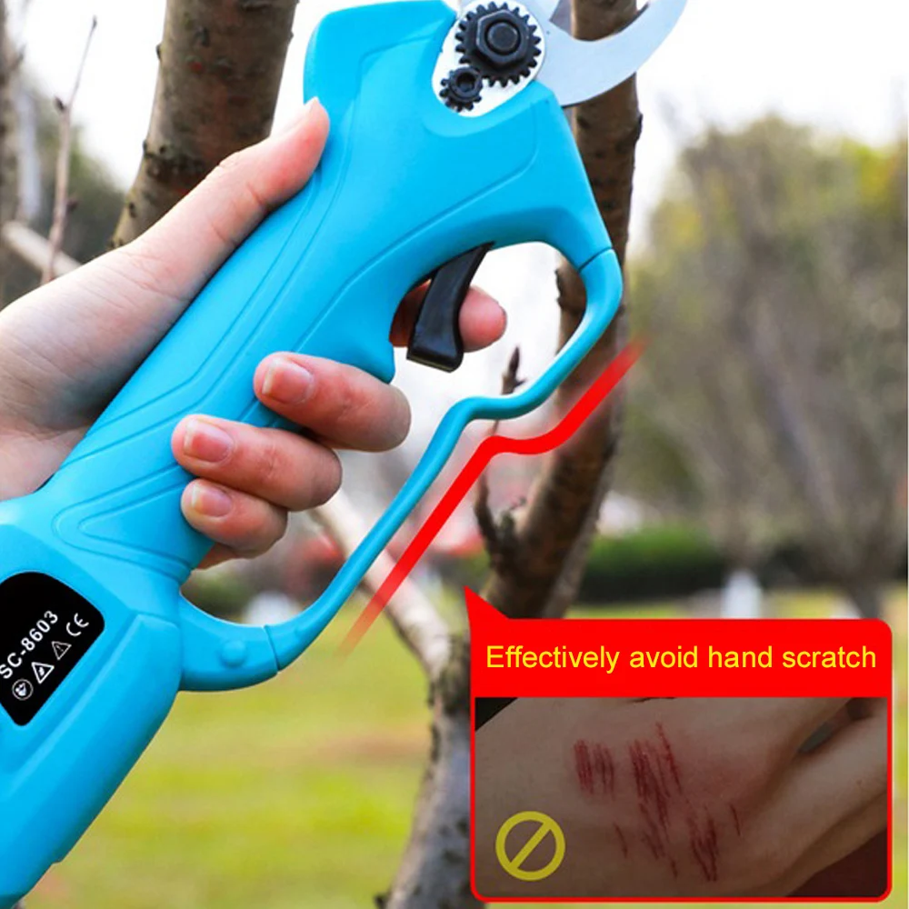

16.8V Cordless Pruner Lithium-ion Pruning Shear Fruit Tree Bonsai Pruning Electric Tree Branches Cutter Landscaping Tools