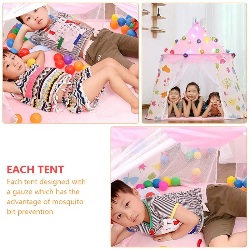 

Childlike Kids Playing Castle Playing House Kids Game House Game House Tent
