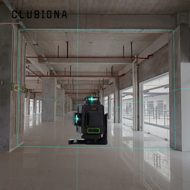 Clubiona CE сертифицированный 3D лазерный нивелир с аккумулятором 5200 мАч и горизонтальными и вертикальными линиями работает отдельно лазерные линии