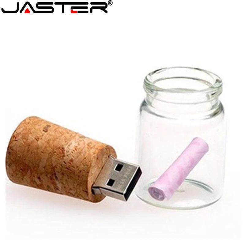 Прозрачное стекло JASTER USB лучший подарок хранилище памяти запись вашей жизни