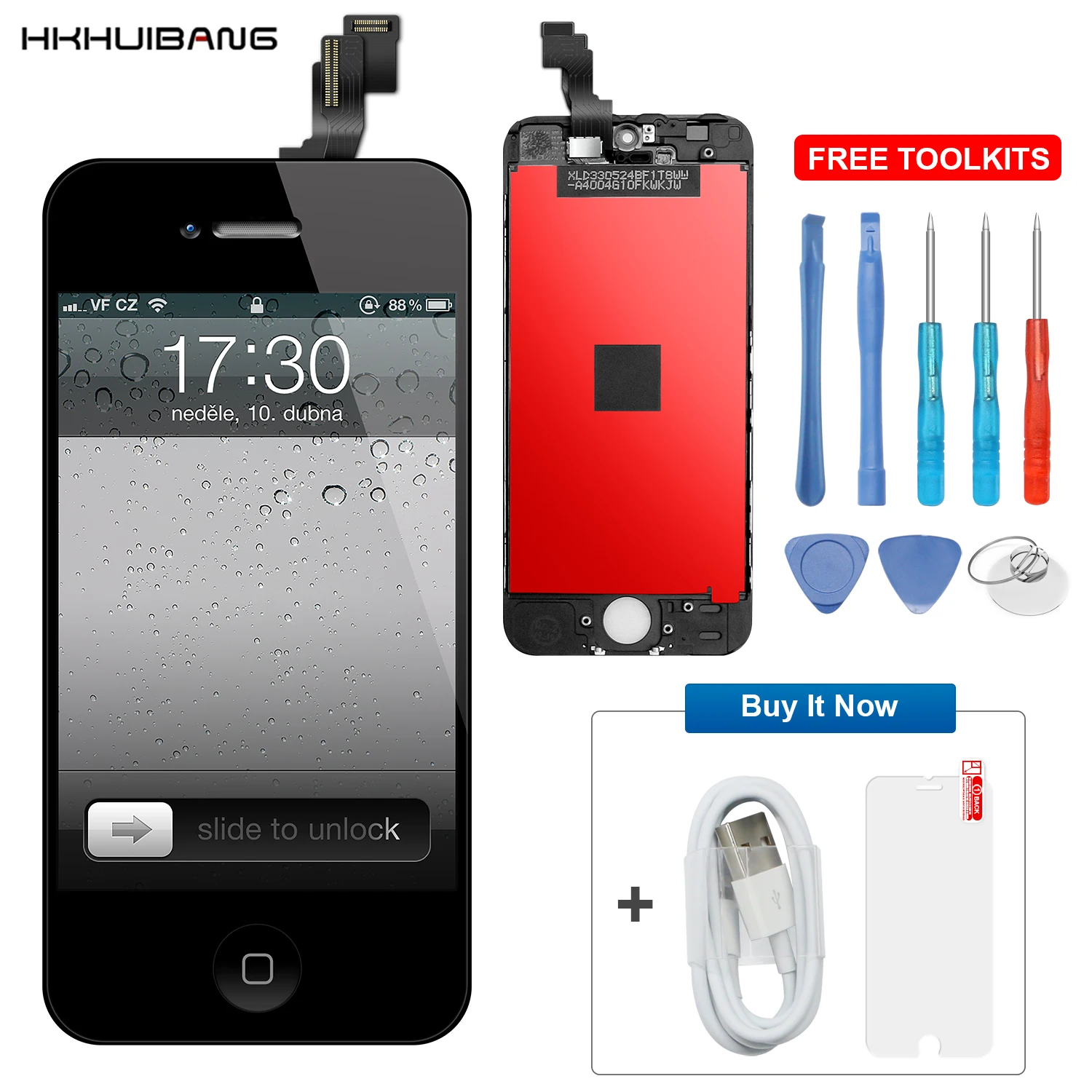 AAA + LCD Pantalla для iPhone 5 5C 5S ЖК дисплей экран замена дигитайзер сборка без битых