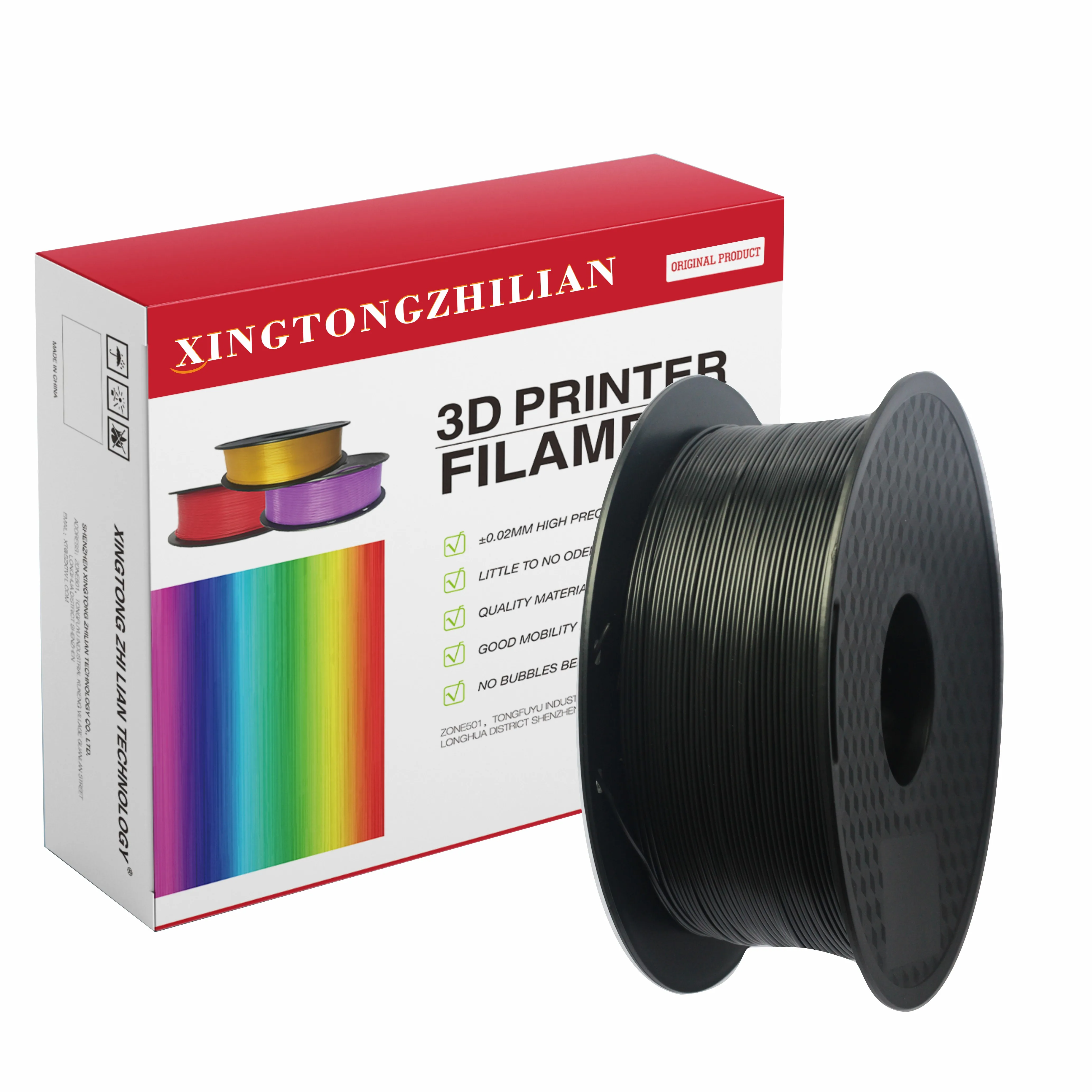 

3D Printer Filament PLA 1.75mm, Dimensional Accuracy +/- 0.02mm, 1kg 1 Reel