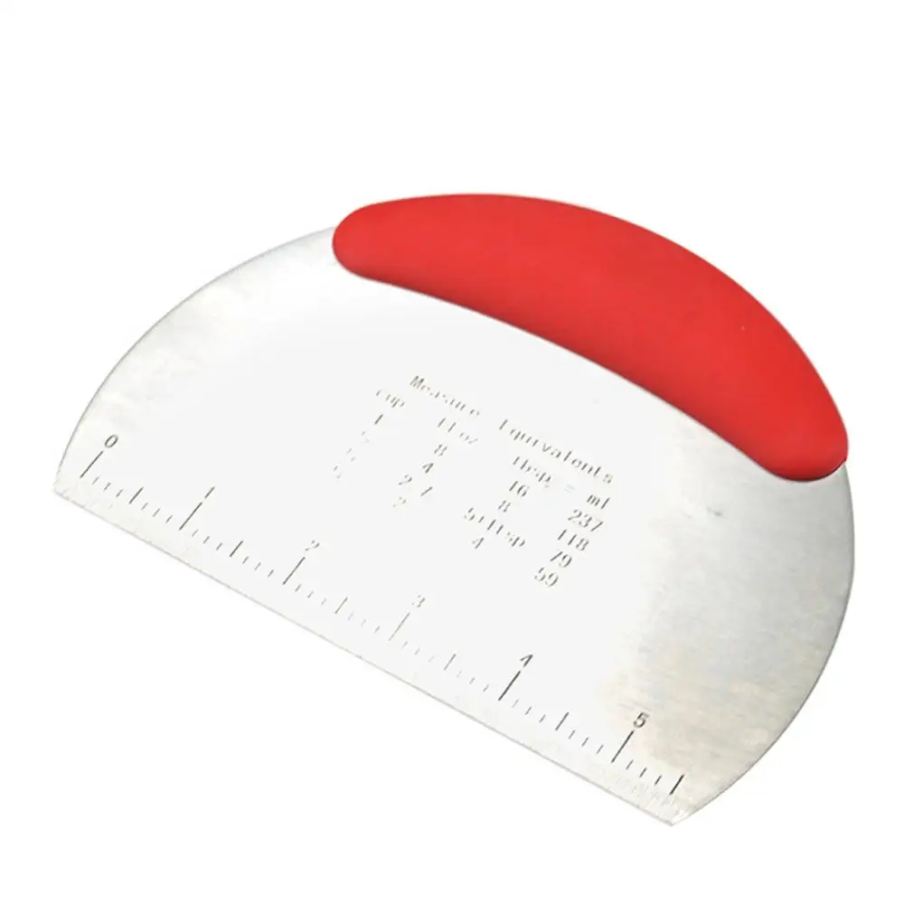 

50% Dropshipping!!Stainless Steel Scales Flour Chopper Pastry Dough Scraper Kitchen Baking Tool