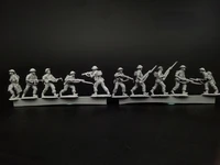 172 scale die casting resin figure world war ii british army summer battle propulsion squad model assembly kit unpainted