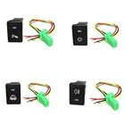 4x кнопочный переключатель, Белый светодиодный головной светильник и стояночный светильник для Toyota 4Runner 2010-