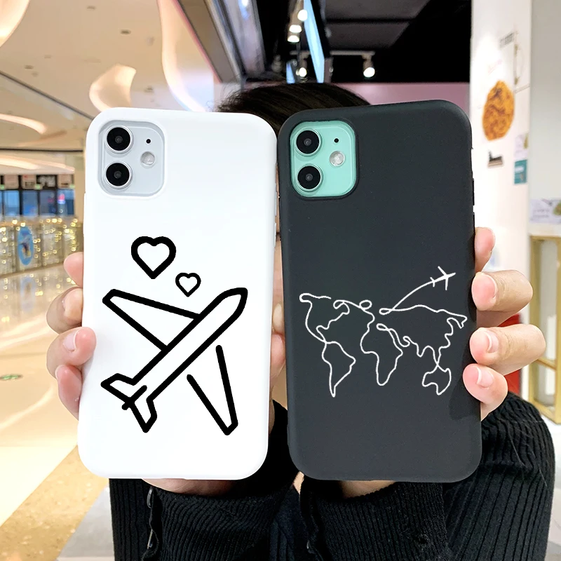 Роскошный чехол для телефона Дорожная карта iPhone 12 11 XR X Xs Max 8 7 Plus Mini Pro мягкий