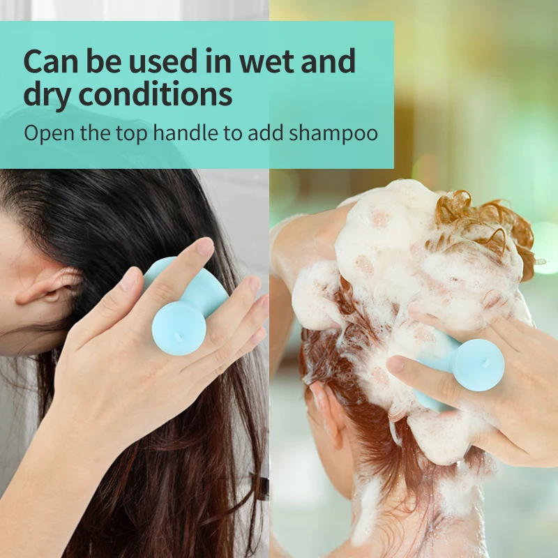 

Silicone Head Body Scalp Massage Brush Comb Shampoo Hair Washing Comb Shower Brush Bath Spa Slimming Massage Brush