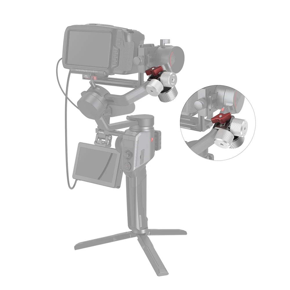 

SmallRig Counterweight & Mounting Clamp Kit for Moza AirCross 2 Gimbal Rig for BMPCC 4K 6K Camera 2829