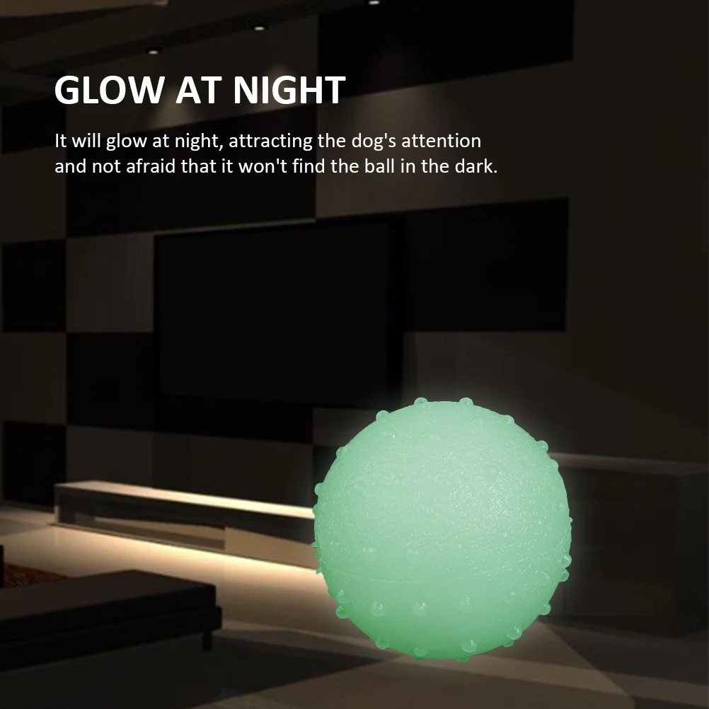 Прочный светящийся резиновый мяч для питомцев игрушки сжималки удаления стресса