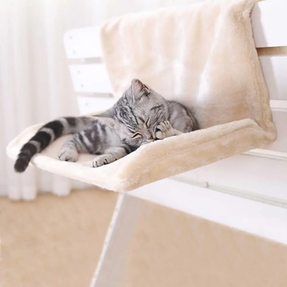 Portable Cat Seat Window Mount Pet Hammock Comfortable Bed Mat Removable Cute Hanging Beds Set | Дом и сад