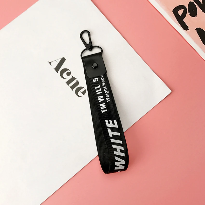 Off White брелок для женщин лента porte clef чехол телефона llaveros sleutelhanger chaviro portachiavi |