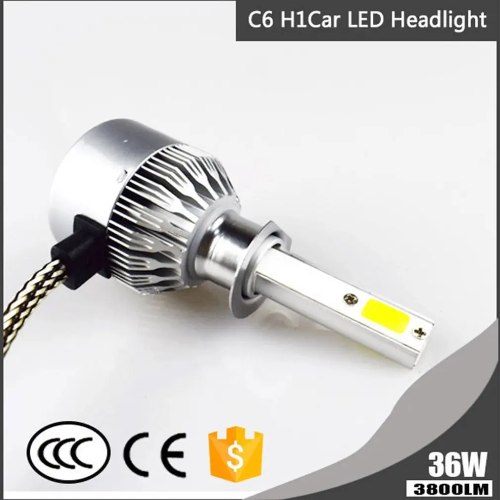 

Newest 2 Pcs Led Headlight 6000K 36W 3800LM C6 Headlight Car Hi/Lo Beam Auto Bulbs
