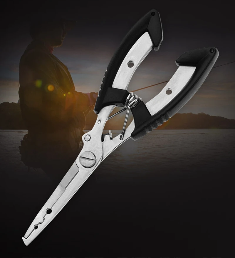 

YINGTOUMAN Fishing Plier Scissor Braid Line Lure Cutter Hook Remover Tackle Tool Cutting Fish Use Tongs Scissors Fishing Pliers