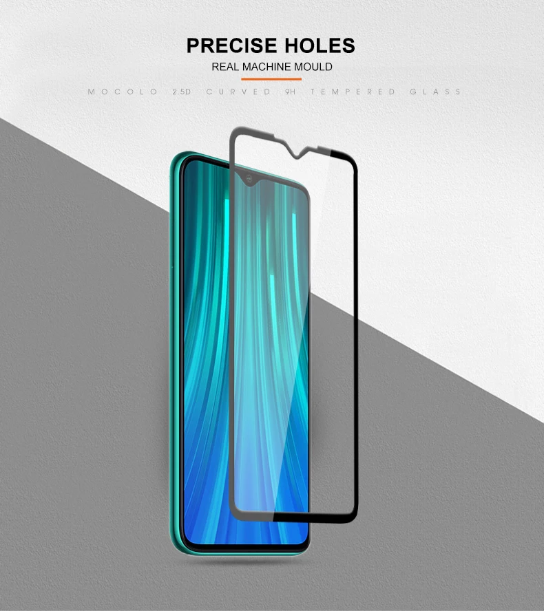 Mocolo 2.5D полное покрытие стеклянная пленка для Xiaomi Redmi Note 8 PRO защита экрана полный экран для Redmi Note 8 Закаленное стекло пленка