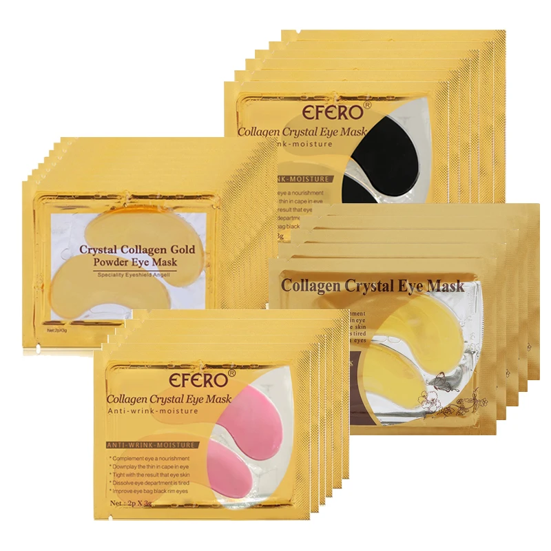30шт=15 пар Высокое качество Gold Crystal коллагеновая маска для глаз Горячая распродажа