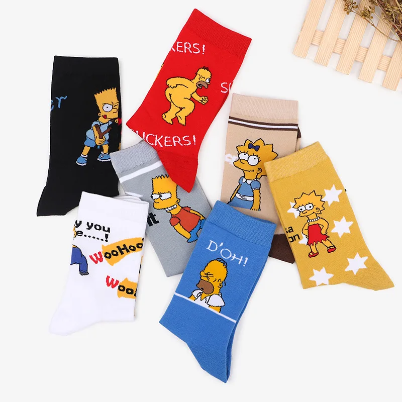 

New Anime Socks Men Women Pure Cotton Crew Socks Animal Crossing Cartoon Cute Sokken 500 Colors Wholesale Dropshiping