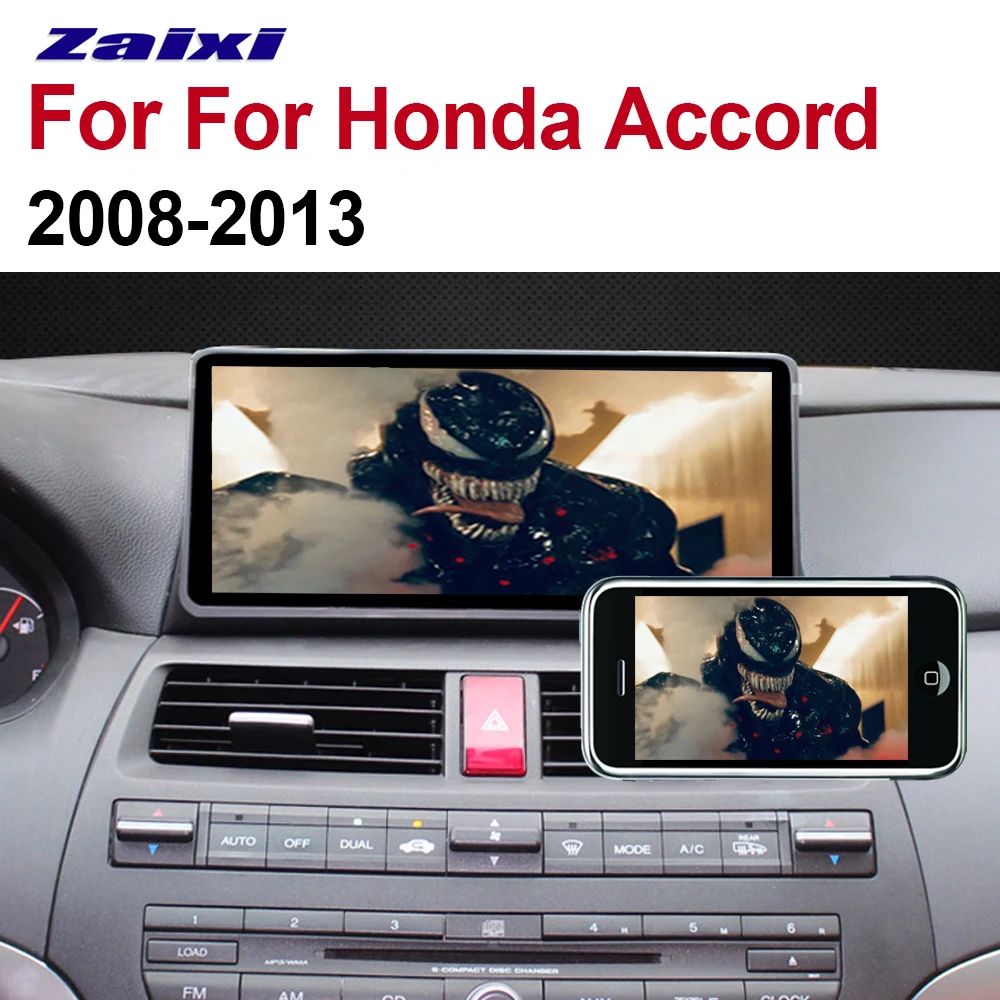 ZaiXi 10 25 &quotАвто Радио Android автомобильный плеер для Honda Accord 2008 ~ 2013 GPS навигация Wifi
