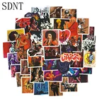 50 шт., музыкальная наклейка в стиле джаз, рок, блюз, музыка, граффити, классная наклейка на ноутбук, гитара, музыкальный инструмент, автомобильная наклейка, стикер s