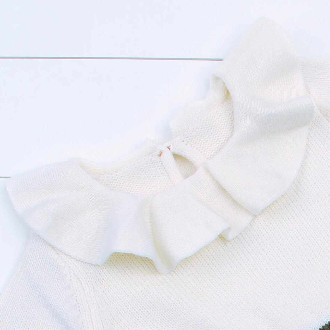 Детский шерстяной комбинезон Pudcoco для новорожденных девочек Теплый вязаный