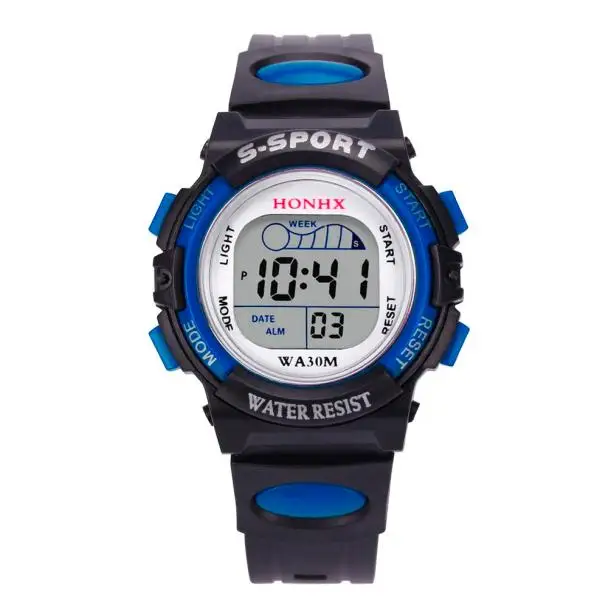 

Waterproof Children Casual Led Sports Digital Watch Kids Alarm Date Bracelet Clock Boys Gift ombre Relogio Masculino