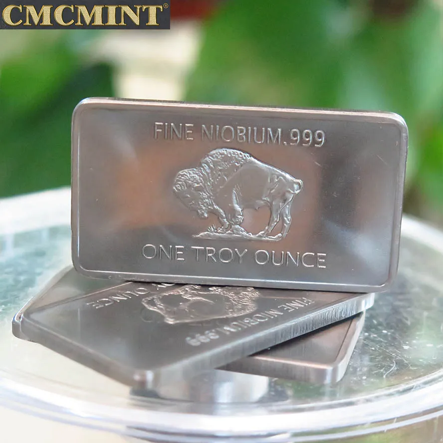 Чистый ниобиевый брусок C97 999 мята 1 Тройная унция буйвол слитки коллекция