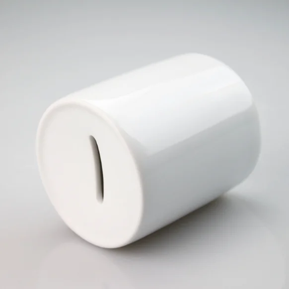 Сублимационная пустая керамическая копилка для монет