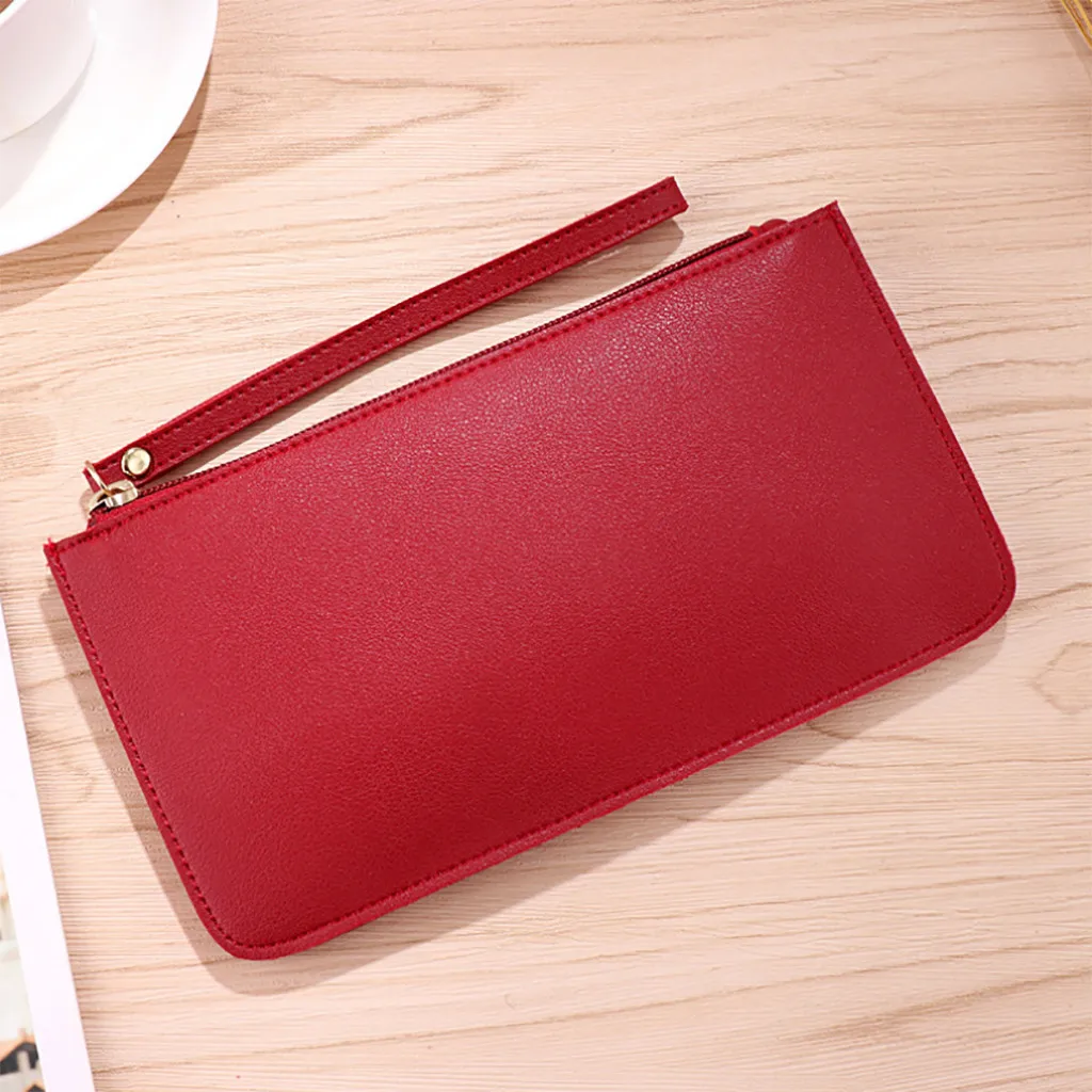 Женские кошельки длинный модный кошелек из искусственной кожи с застежкой