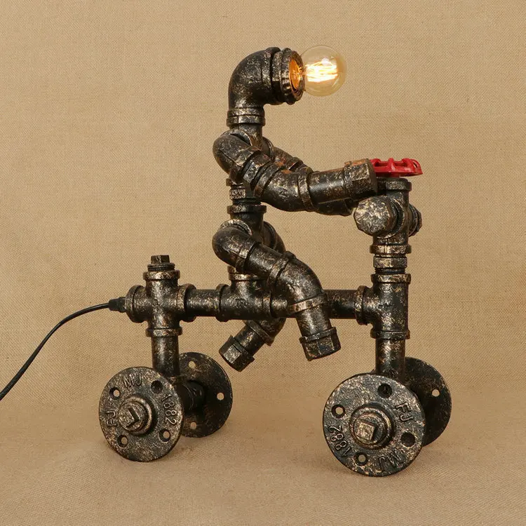 Американский ретро бар RH кованая железная кровать декоративная лампа для