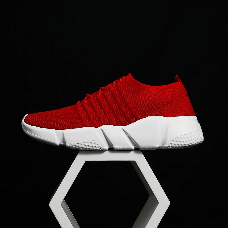 Кроссовки мужские сетчатые дышащие удобная спортивная обувь для ходьбы и бега