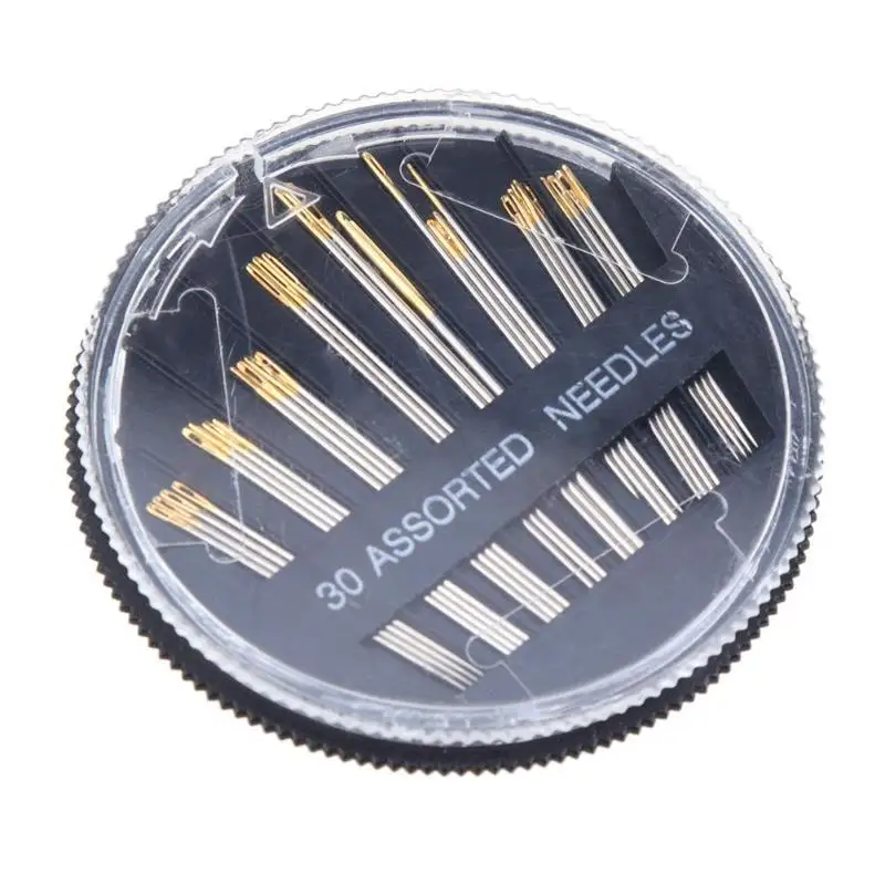 16/30 шт. набор бытовых игл для ручного шитья большие иглы глаз вышивка крестиком из