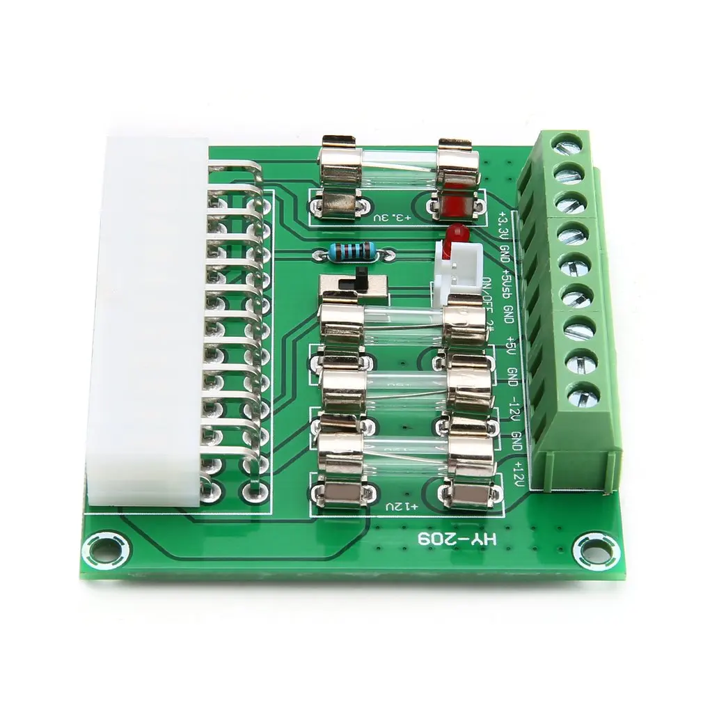 24/20 pin ATX компьютерный ПК блок питания Breakout плата адаптер модуль расширения DIY