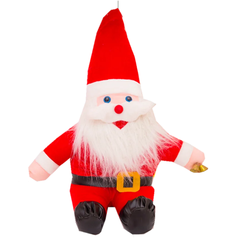 Милый Санта Клаус Плюшевая Игрушка Кукла Пальмовая кукла висящая Рождественская