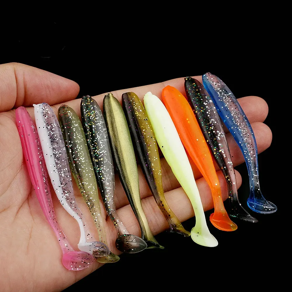 

10pcs/Lot Soft Lures Silicone Bait 7cm 2g Goods For Fishing Sea Fishing Pva Swimbait Wobblers Artificial Tackle