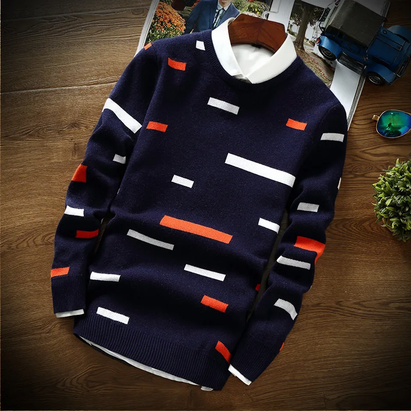 Весна 2021 Новый Модный молодежный свитер для отдыха с воротником | Мужская одежда