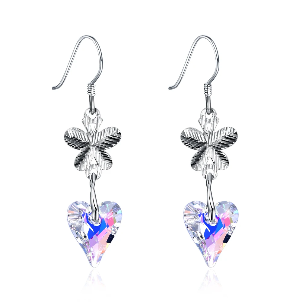 

ZEMIOR 925 Sterling Silver Long Tassel Shell Pearl Drop Earrings For Women Romantic Flower Earring Jewelry Engagement Gift