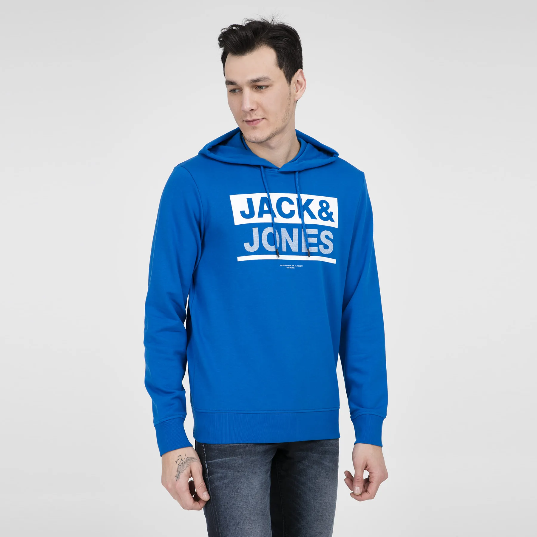 Мужской свитер с капюшоном JACK &amp JONES CORE HOOD WHS 12148875 | Мужская одежда