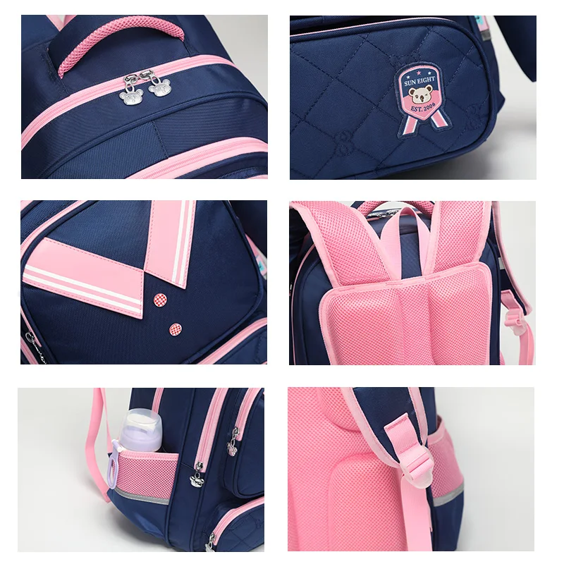 SUN EIGHT NEW School Bags for Girls School Bag Children Backpack Orthopedic Back Kids Bags