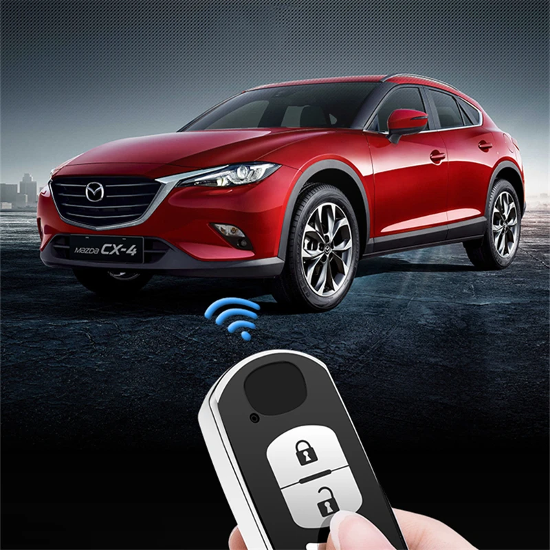 

2 Buttons Soft TPU Car key protection case cover FOR Mazda CX-5 /CX5 Atenza CX-7 CX-9 MX5 Key case for car interior accessories