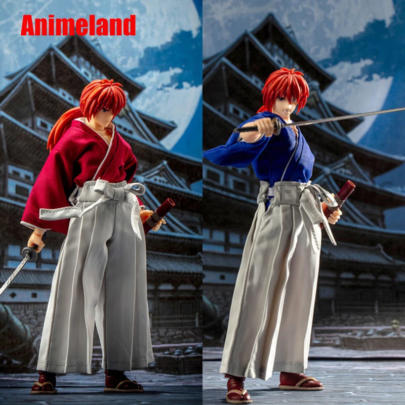 Modelo em Estoque Anime-land Dasin Great Toys gt Rurouni Kenshin Himura Shf 1 12 16cm 6 Inch 2ª Lançamento Pvc Açao Figura –