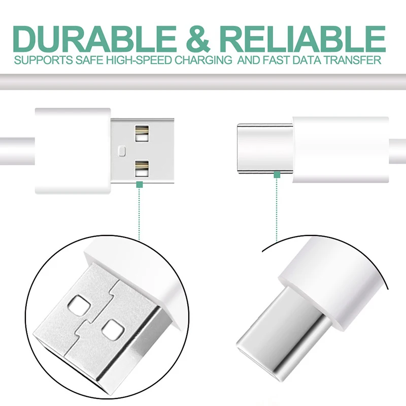 9 мм Длинный USB Type-C Расширенный наконечник быстрое зарядное устройство 3A кабель