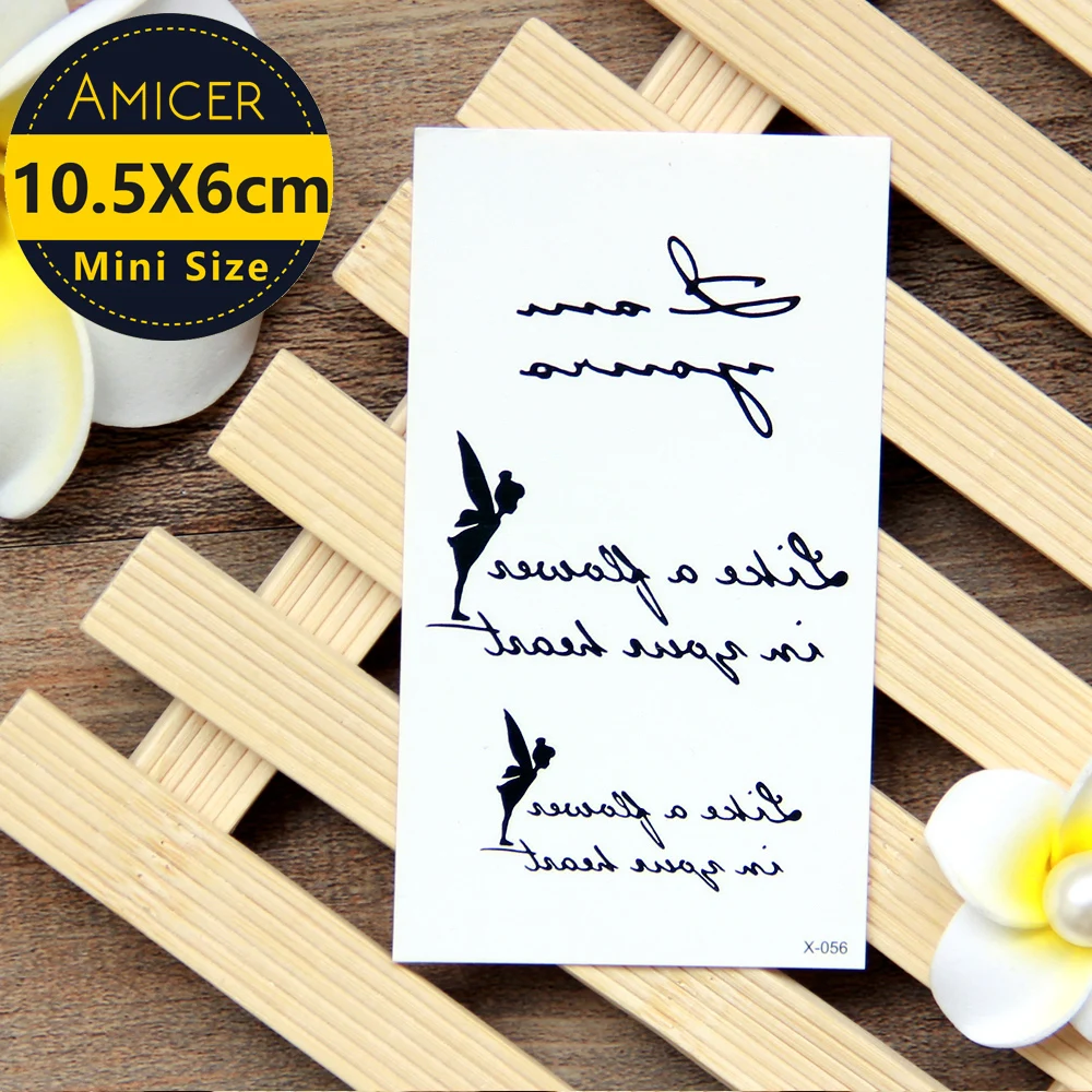 1 шт. водостойкие наклейки на временную татуировку Tinker Bell мультипликационные