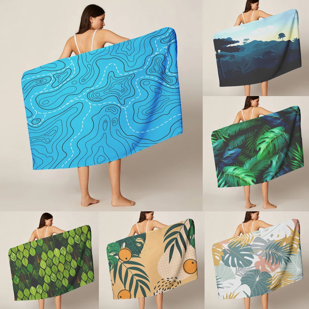 

Hot sale Beach towels Microfiber Bath Towels Beach cushion 70cm x 140cm Swimming personalized Sand Free quick dry beach towel