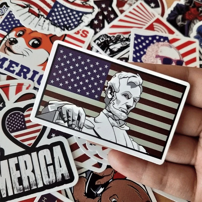50 шт. наклейки американского президента Трампа граффити для скейтборда багажа